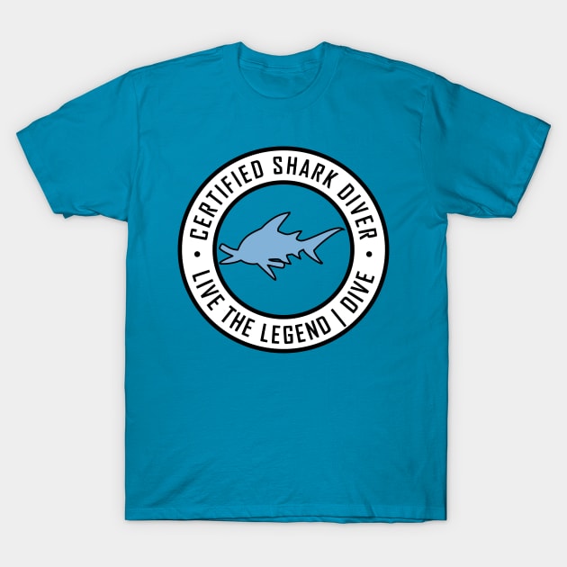 Certified Shark Diver T-Shirt by TCP